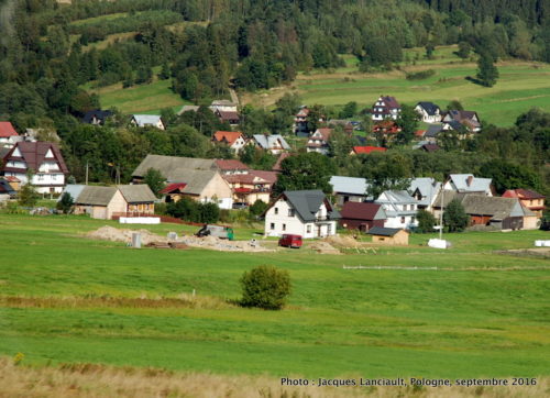 Paysage du sud de la Pologne