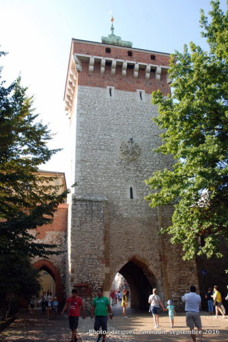 Porte Saint-Florian, Cracovie, Pologne
