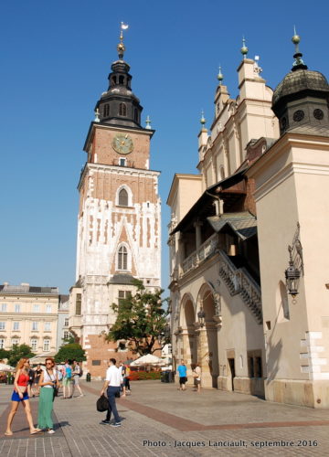 Beffroi de l’ancien Hôtel de Ville, Cracovie, Pologne