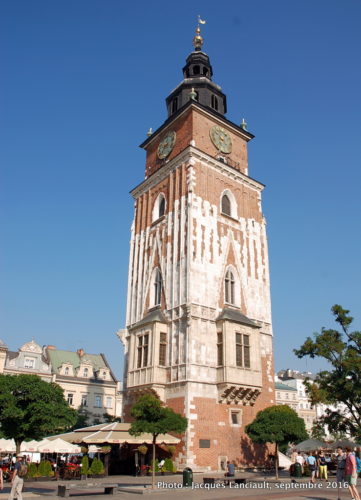 Beffroi de l’ancien Hôtel de Ville, Cracovie, Pologne