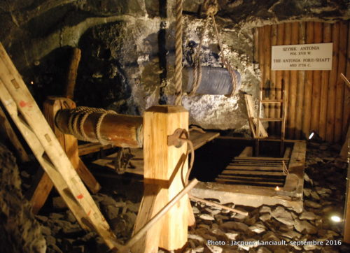 Levier, ancienne mine de sel, Wieliczka, Pologne