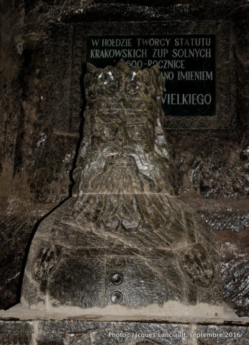 Salle Casimir le Grand, ancienne mine de sel, Wieliczka, Pologne