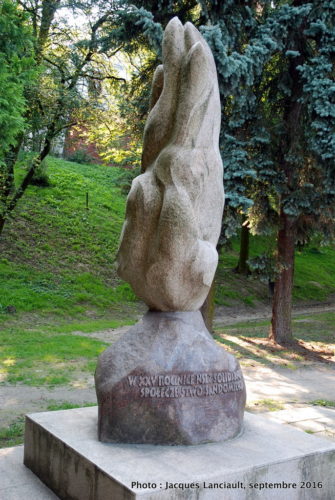 Monument 25e anniversaire de fondation de Solidarność, Sandomierz, Pologne