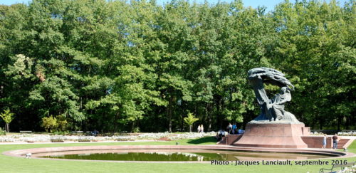 Monument Frédéric Chopin, parc Łazienki, Varsovie, Pologne