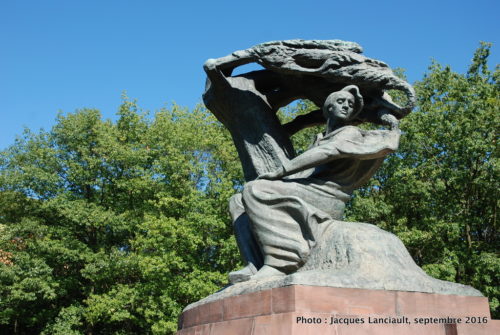 Monument Frédéric Chopin, parc Łazienki, Varsovie, Pologne