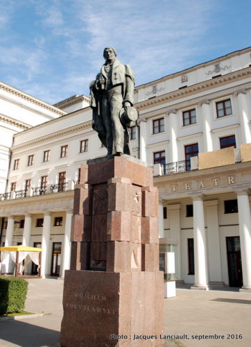 Monument Wojciech Bogusławski, Varsovie, Pologne