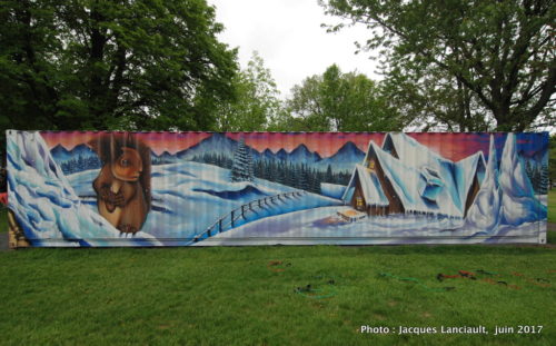 Murales du parc du Pélican, 2e avenue, Molson et Saint-Joseph Montréal, Québec