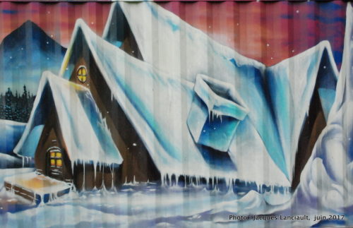 Murales du parc du Pélican, 2e avenue, Molson et Saint-Joseph Montréal, Québec