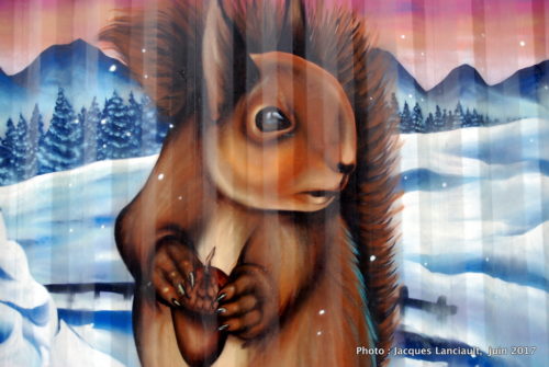 Murales du parc du Pélican, 2e avenue, Molson et Saint-Joseph Montréal, Québec