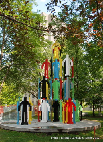 Structure humaine Vancouver, Jonathan Borofsky, Balade pour la Paix, Montréal, Québec