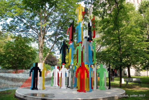 Structure humaine Vancouver, Jonathan Borofsky, Balade pour la Paix, Montréal, Québec