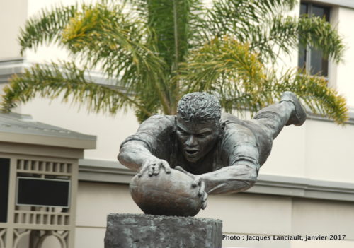 Statue de Mickael Jones, Auckland, Nouvelle-Zélande