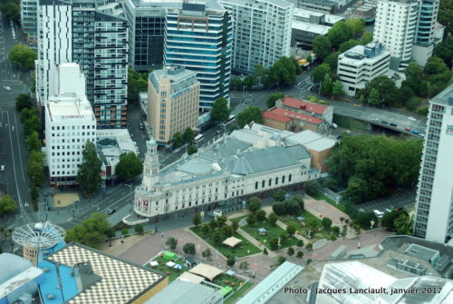 Vue du 51e étage de la Sky Tower, Auckland, Nouvelle-Zélande