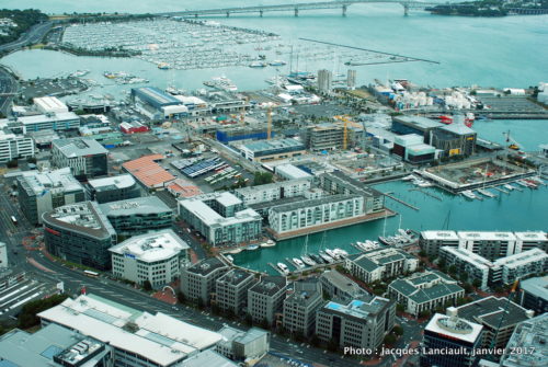 Vue du 51e étage de la Sky Tower, Auckland, Nouvelle-Zélande
