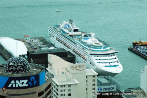 Vue du 51e étage de la Sky Tower, Auckland, Nouvelle-Zélande