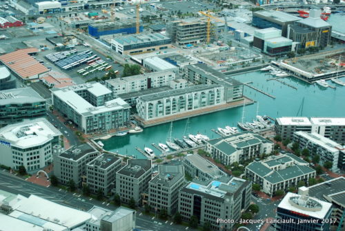 Vue du 51e étage de la Sky Tower, Auckland, Nouvelle-Zélande
