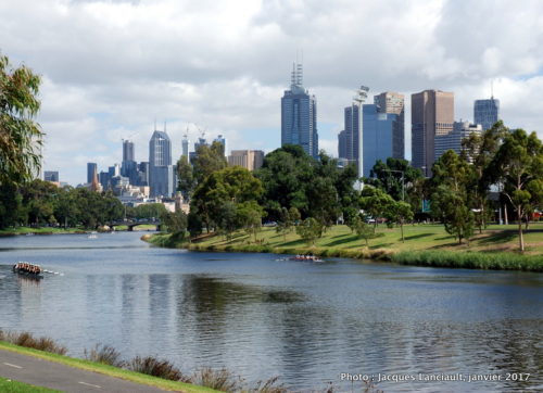 Berges de la Yarra, Melbourne, Australie