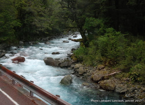 Christie’s Falls, parc national de Fjordland, île du Sud, Nouvelle-Zélande