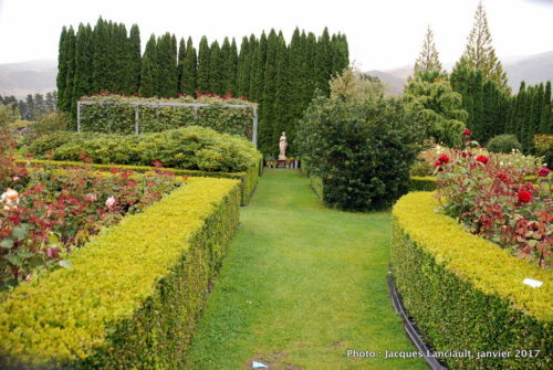 Jardins Mrs Jones, Otago, île du Sud, Nouvelle-Zélande