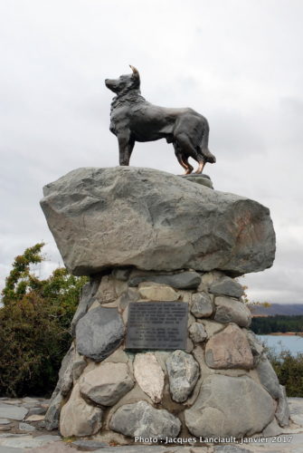 Monument aux chiens collies, île du Sud, Nouvelle-Zélande