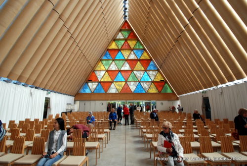 Cathédrale de carton, Christchurch, île du Sud, Nouvelle-Zélande