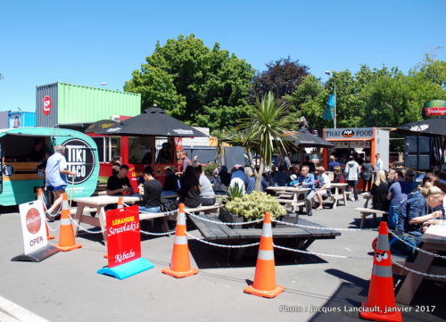 Container Mall, Christchurch, île du Sud, Nouvelle-Zélande