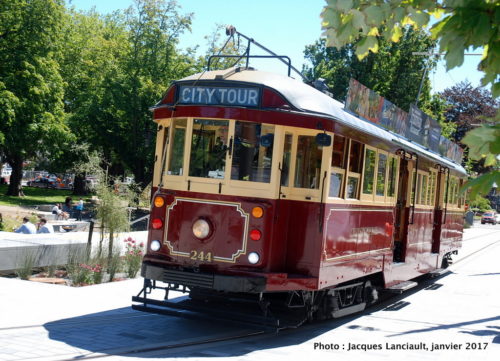 Tramways, Christchurch, île du Sud, Nouvelle-Zélande