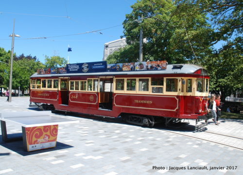 Tramways, Christchurch, île du Sud, Nouvelle-Zélande