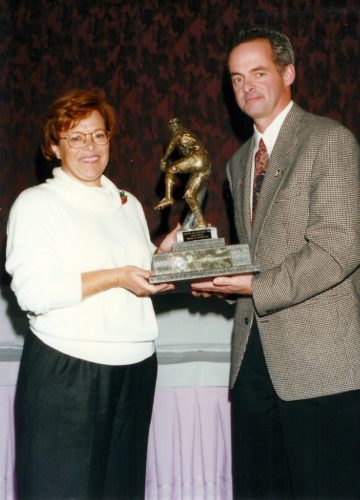 Madame Devey et Denis Servais.