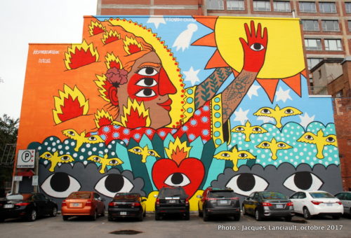 Mes cinq yeux sur le soleil, de Ricardo Cavolo, Montréal, Québec
