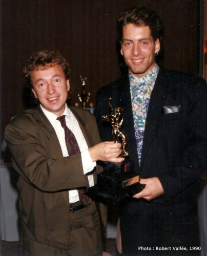 Gilles Vachet et un joueur