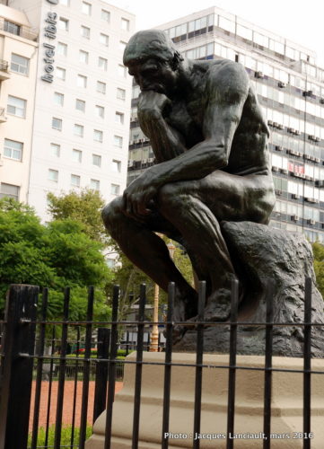 Le Penseur d’Auguste Rodin, plaza del Congreso, Buenos Aires, Argentine
