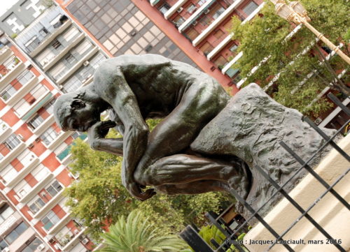 Le Penseur d’Auguste Rodin, plaza del Congreso, Buenos Aires, Argentine