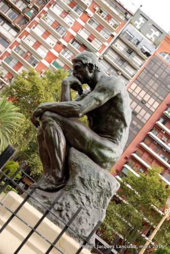 Le Penseur d’Auguste Rodin, plaza del Congreso, Buenos Aires, Argentine