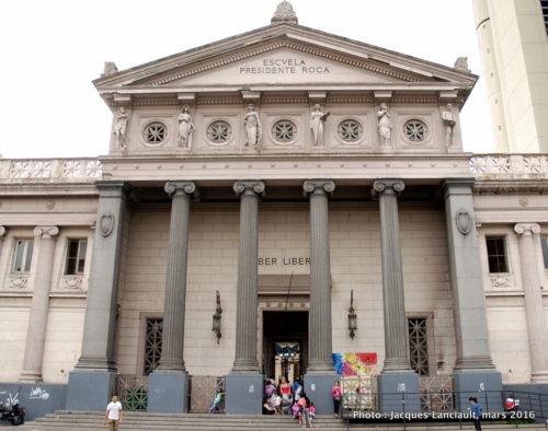 Escuela presidente Roca, plaza Lavalle, Buenos Aires, Argentine