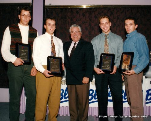 Benoît Eudes,  Benoît Dufresne , Richard Morency, Alexandre Messier et  Patrick Dupuis