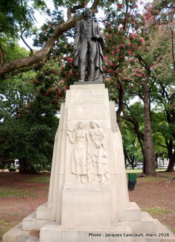 Centenaire de l’Instituto Nacional Sanmartiniano, plaza República de Chile, quartier Palermo, Buenos Aires, Argentine