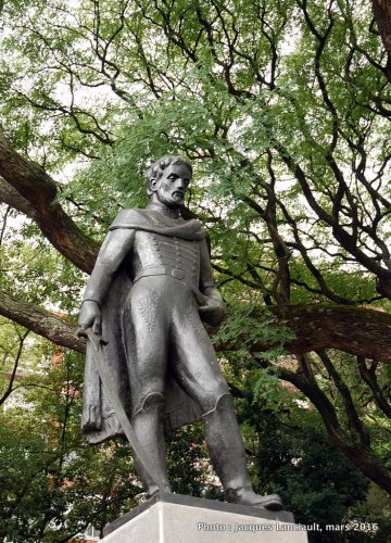 Général Juan Martín de Güemes, plaza República de Chile, quartier Palermo, Buenos Aires, Argentine