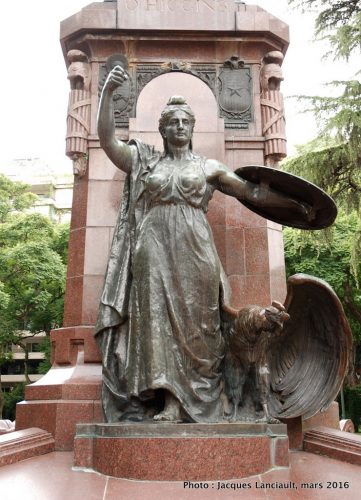 Général O’Higgins, plaza República de Chile, quartier Palermo, Buenos Aires, Argentine