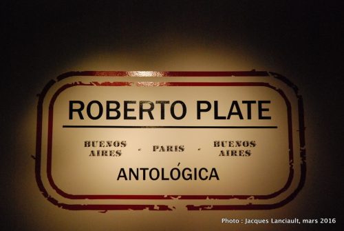 Roberto Plate, Antológica, Museo Nacional de Bellas Artes, Buenos Aires, Argentine