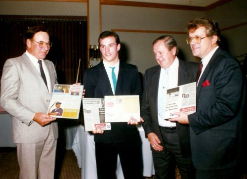 Monsieur Mazzocca, Pascal Raymond, Claude Guénette et Laurent Boulanger
