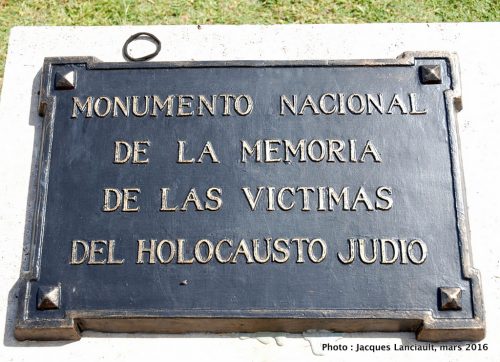 Monumento Nacional a la Memoria de las Víctimas del Holocausto, Parlermo, Buenos Aires, Argentine