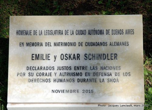 Monumento Nacional a la Memoria de las Víctimas del Holocausto, Parlermo, Buenos Aires, Argentine