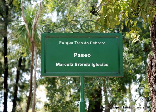 Paseo Marcela Brenda Iglesias, Parlermo, Buenos Aires, Argentine