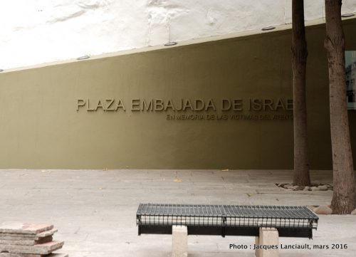 Plaza Embajada de Israel, quartier Retiro, Buenos Aires, Argentine