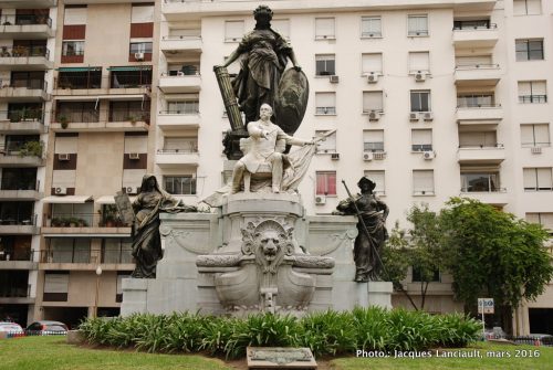 Monument Docteur Carlos Pellegrini, quartier Retiro, Buenos Aires, Argentine
