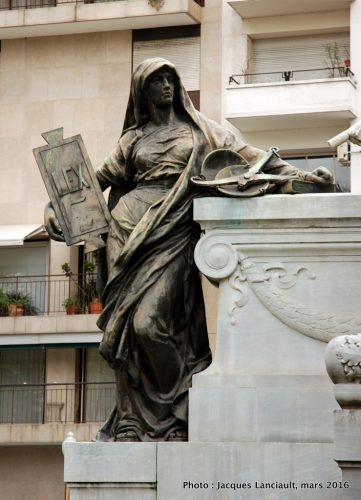 Monument Docteur Carlos Pellegrini, quartier Retiro, Buenos Aires, Argentine