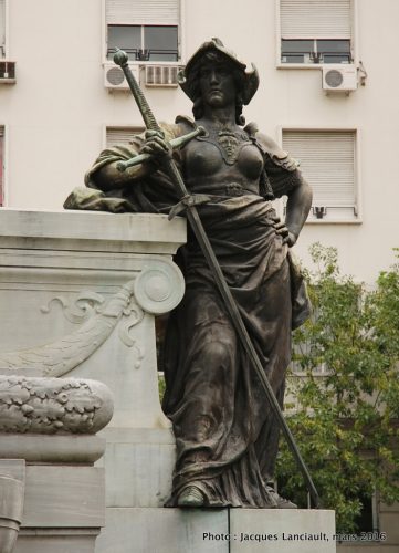 Monument Docteur Carlos Pellegrini, quartier Retiro, Buenos Aires, Argentine