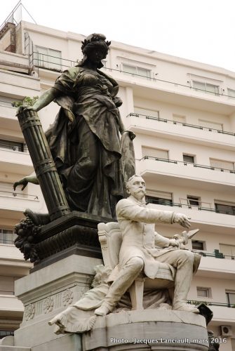 Monument Docteur Carlos Pellegrini, quartier Retiro, Buenos Aires, Argentine