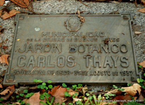 Jardín Botánico Carlos Thays, quartier Palermo, Buenos Aires, Argentine